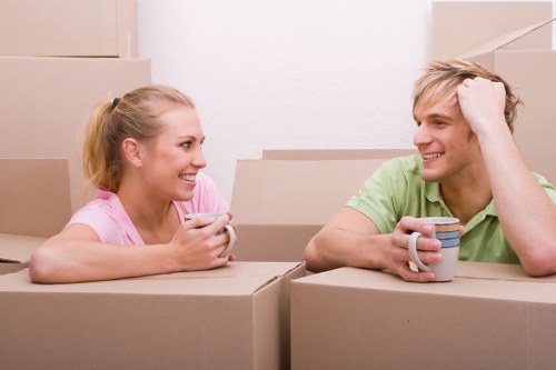 Moving boxes and home contents arranged for a Dulwich house relocation