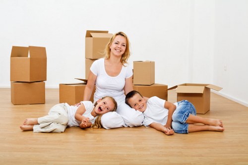 Collecting bulky furniture from a Dulwich home interior